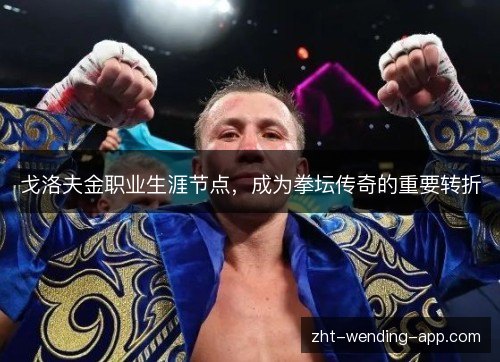 戈洛夫金职业生涯节点,成为拳坛传奇的重要转折 戈洛夫金职业生涯节点,成为拳坛传奇的重要转折